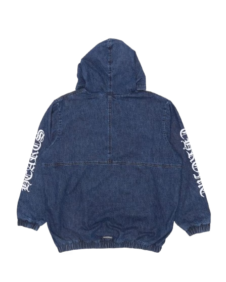 Ruckus Hooded Denim Patch Jacket by Chrome Hearts