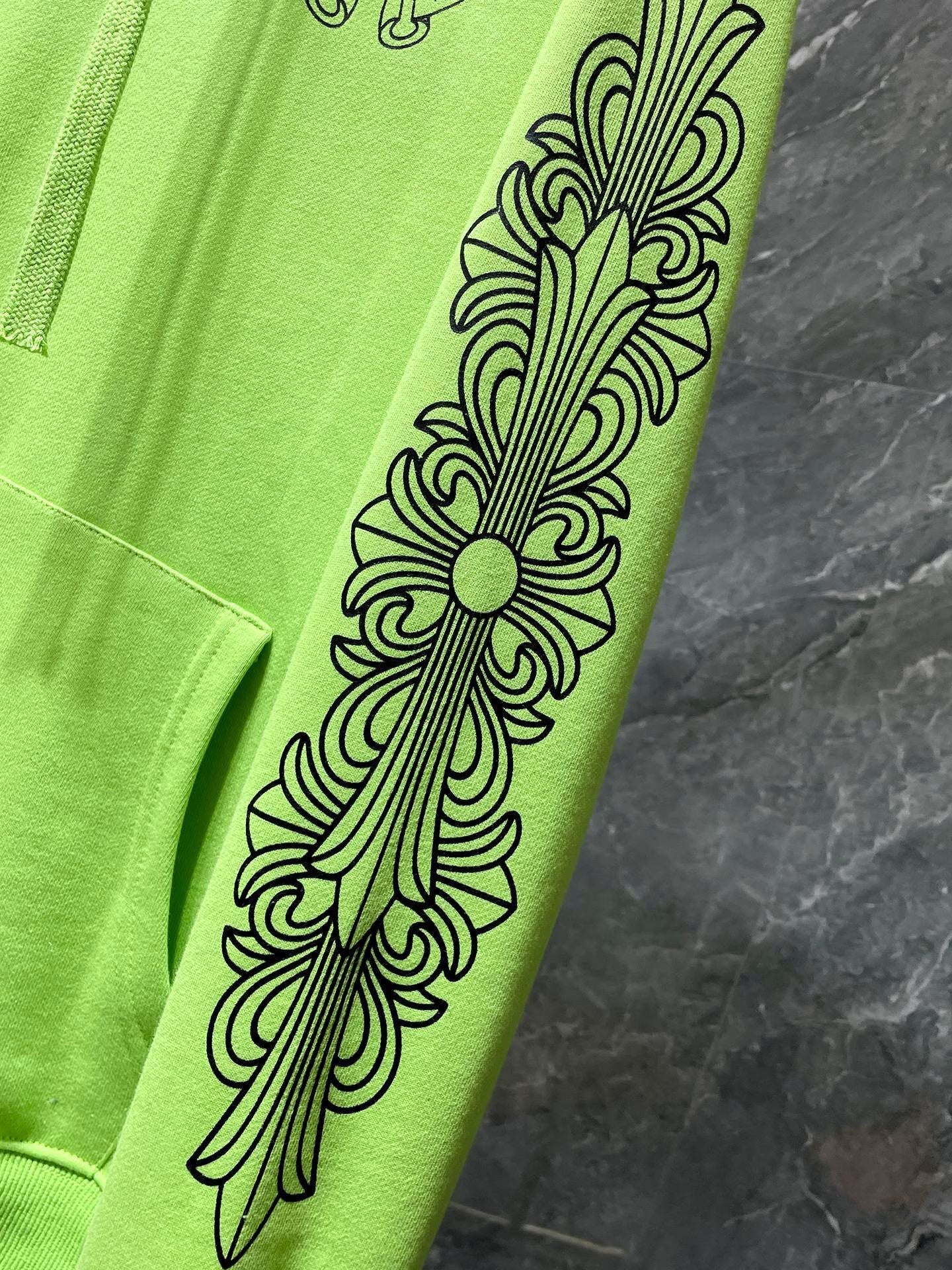 Green Hoodie by Chrome Hearts