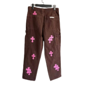 Style Brown Carpenter Pants by Chrome Hearts