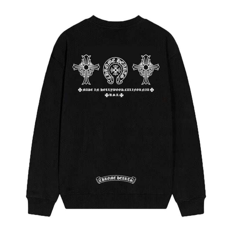 Cross Horseshoe Sweatshirt – Black by Chrome Hearts