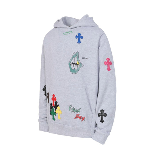 Chrome Hearts Multicolor Grey Hoodie
