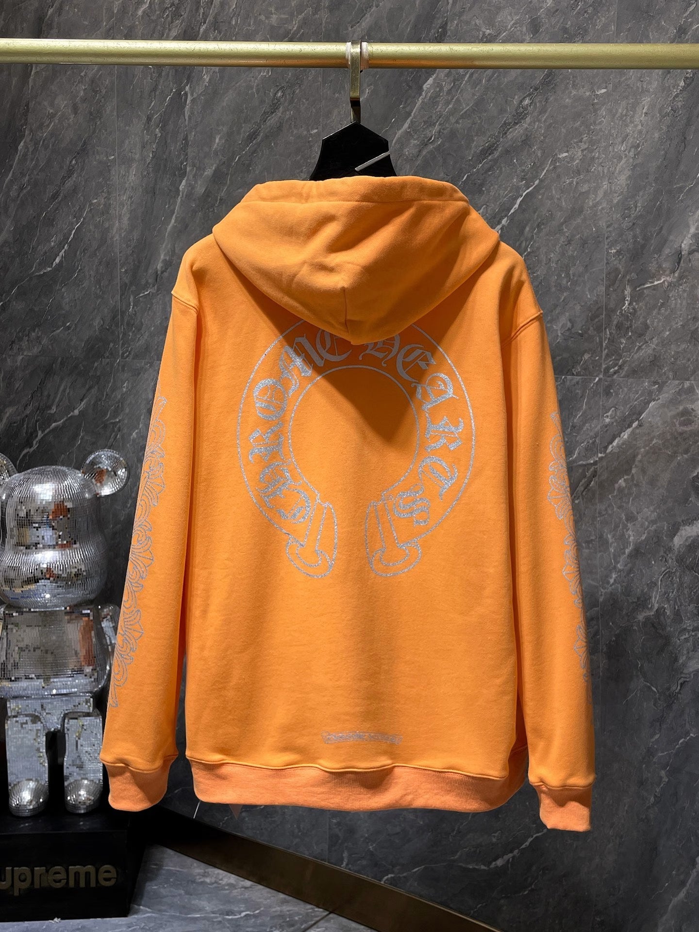 Orange Hoodie by Chrome Hearts