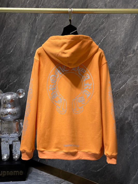 Orange Hoodie by Chrome Hearts