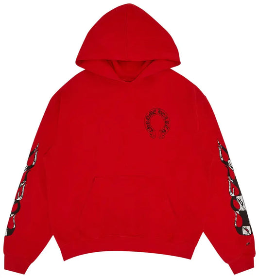 Red  Mattyboy Hoodie by Chrome Hearts