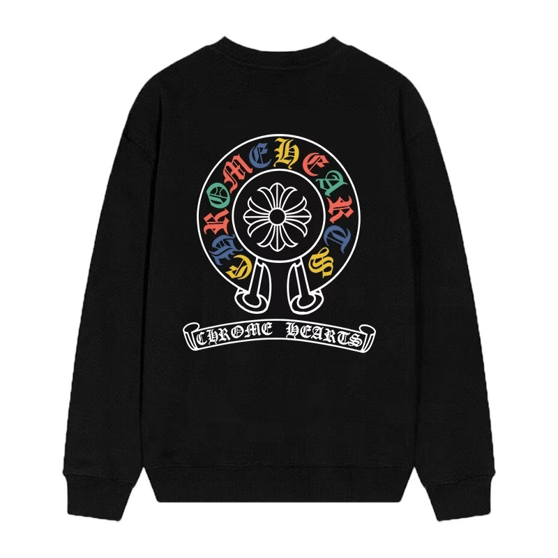 Multi Color Logo Sweatshirt Black by Chrome Hearts