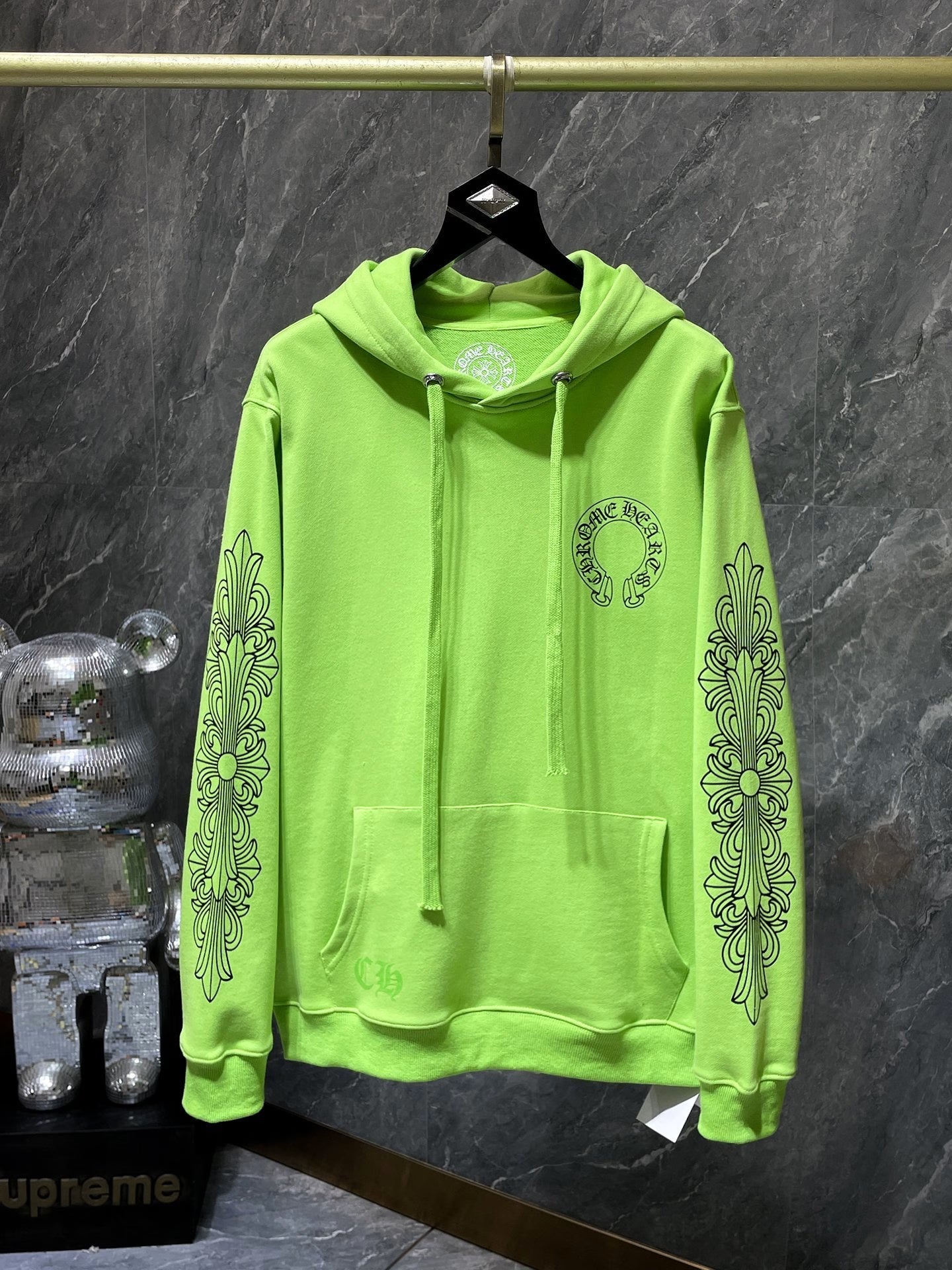 Green Hoodie by Chrome Hearts