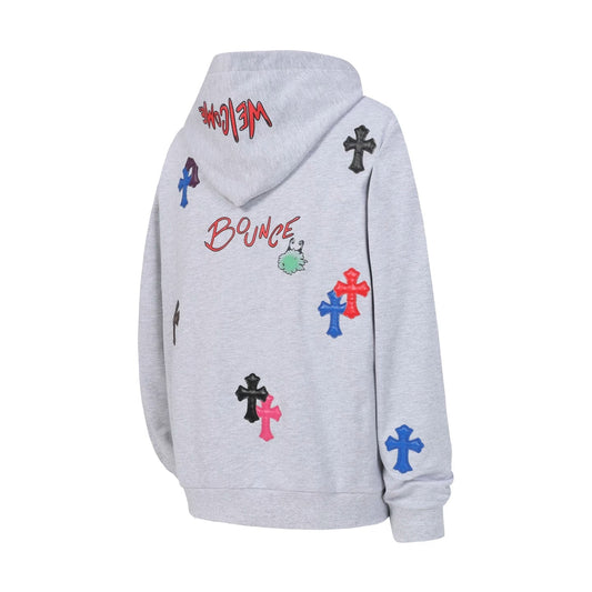Chrome Hearts Multicolor Grey Hoodie