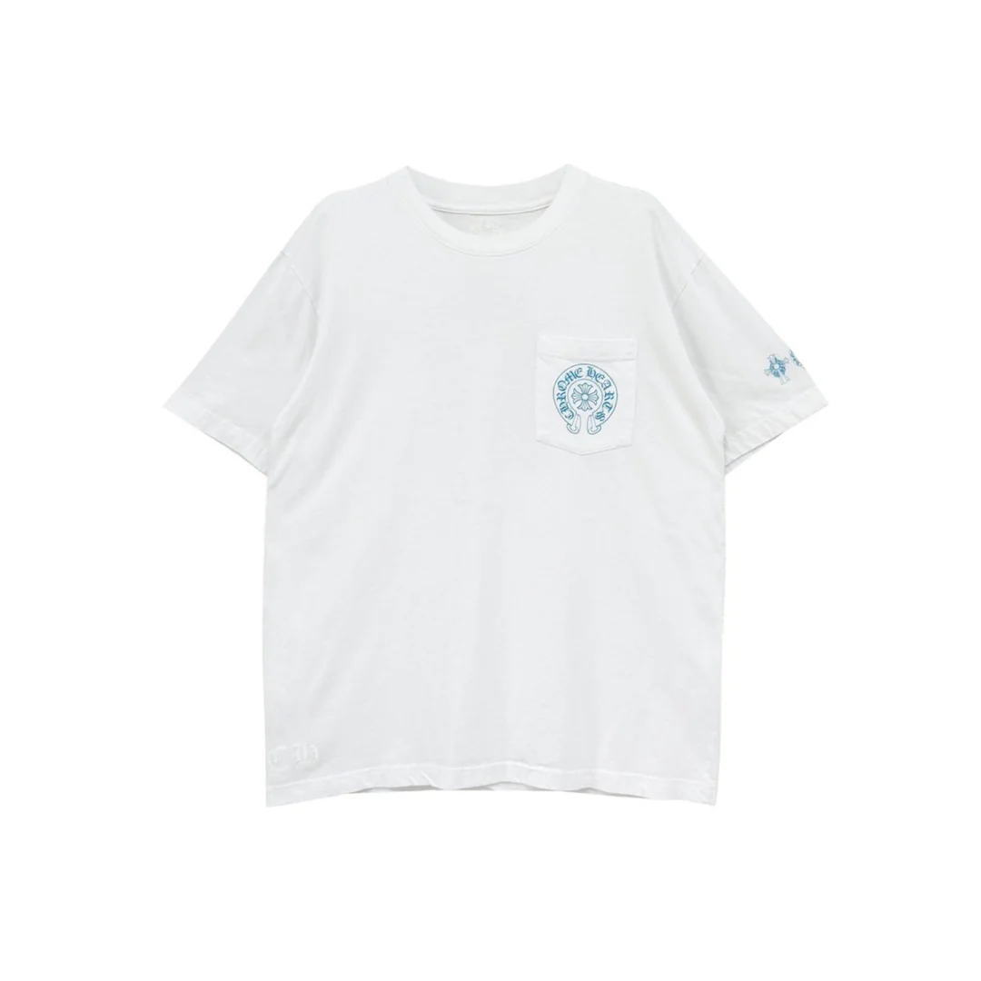 Blue Triple Cross Cemetery Tee By chrome Hearts