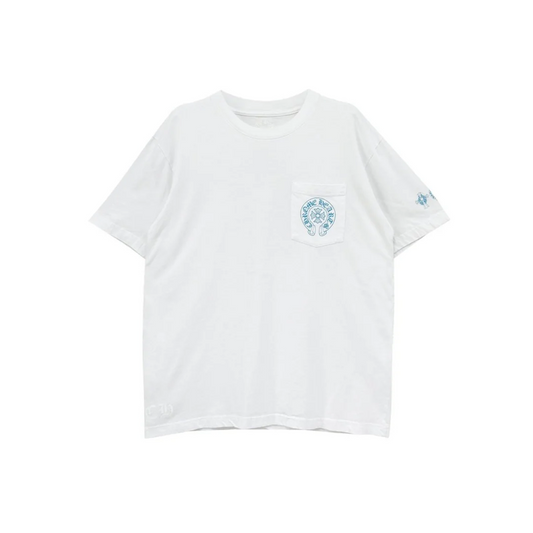 Blue Triple Cross Cemetery Tee By chrome Hearts