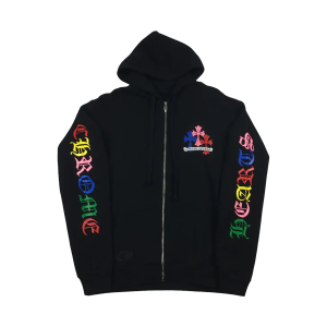 CH Script Multicolor Cross Cemetery  Hoodie by Chrome Hearts