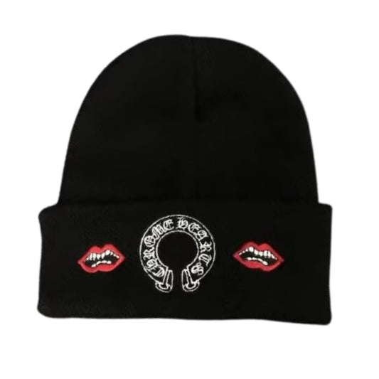 Beanie Red Lip Black by Chrome Hearts