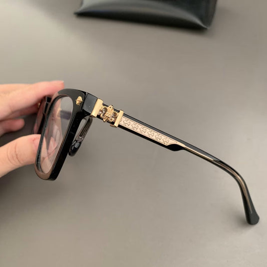 Black Golden Premium Glasses by Chrome Hearts