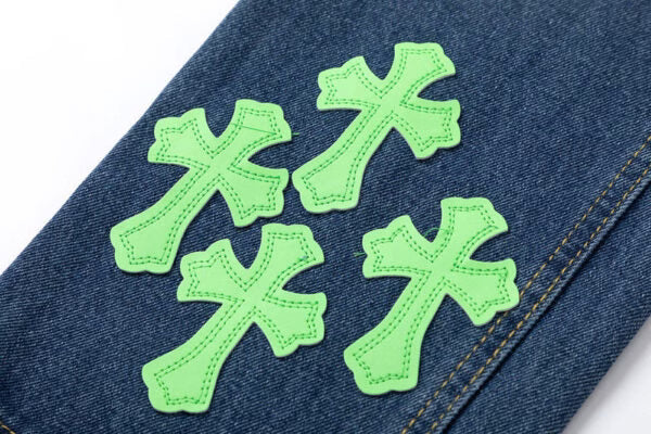 Blue Span Denim Pants by Chrome Hearts
