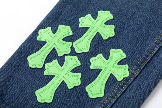 Blue Span Denim Pants by Chrome Hearts