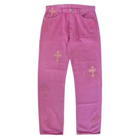 Pink Jeans by Chrome Hearts