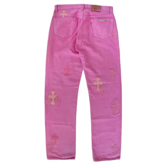 Pink Jeans by Chrome Hearts