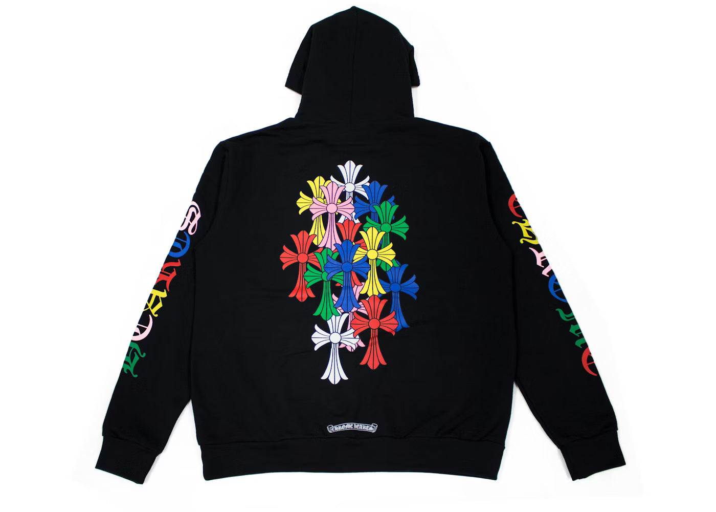 CH Script Multicolor Cross Cemetery  Hoodie by Chrome Hearts