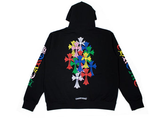 CH Script Multicolor Cross Cemetery  Hoodie by Chrome Hearts