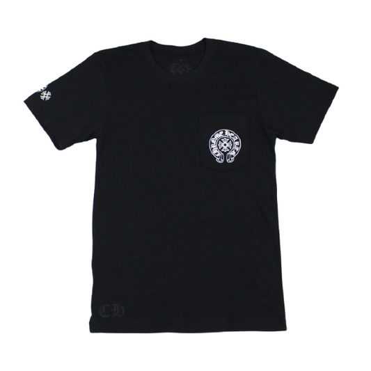 Multi Colored Horseshoe Straight Cross T-Shirt By Chrome Hearts