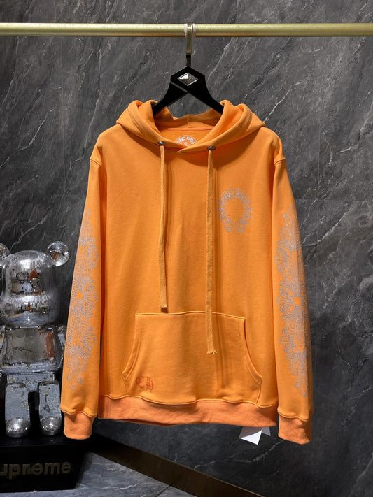 Orange Hoodie by Chrome Hearts
