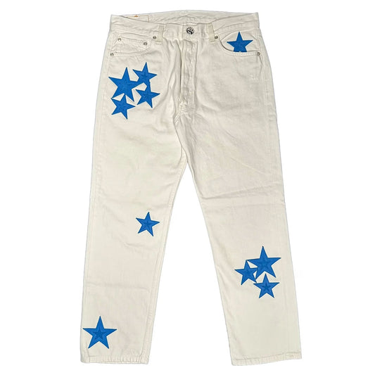 Star Patch Jeans by Chrome Hearts