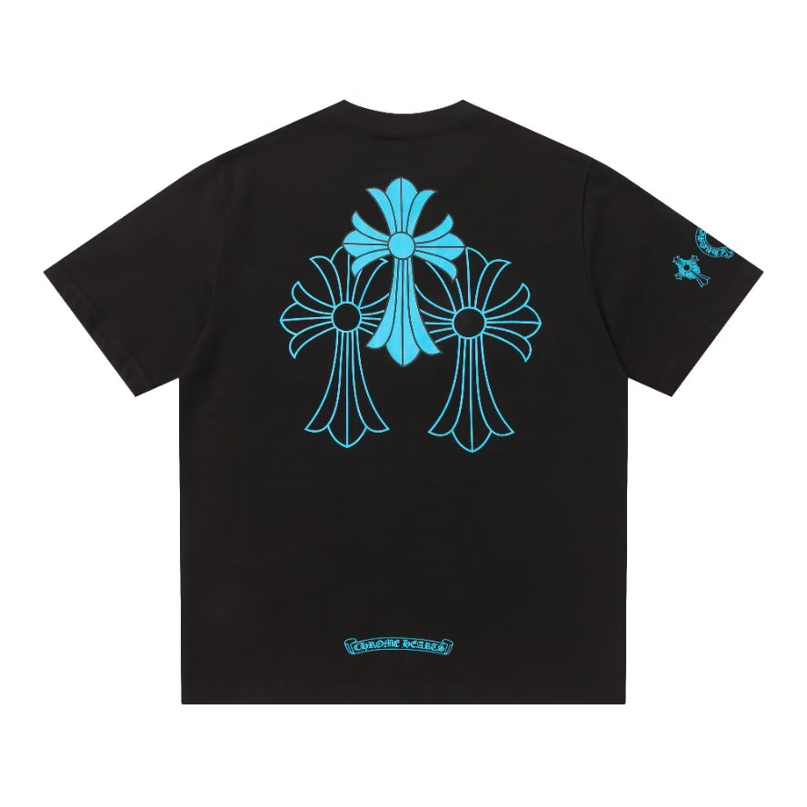Floral Cross Pocket T-Shirt by Chrome Hearts