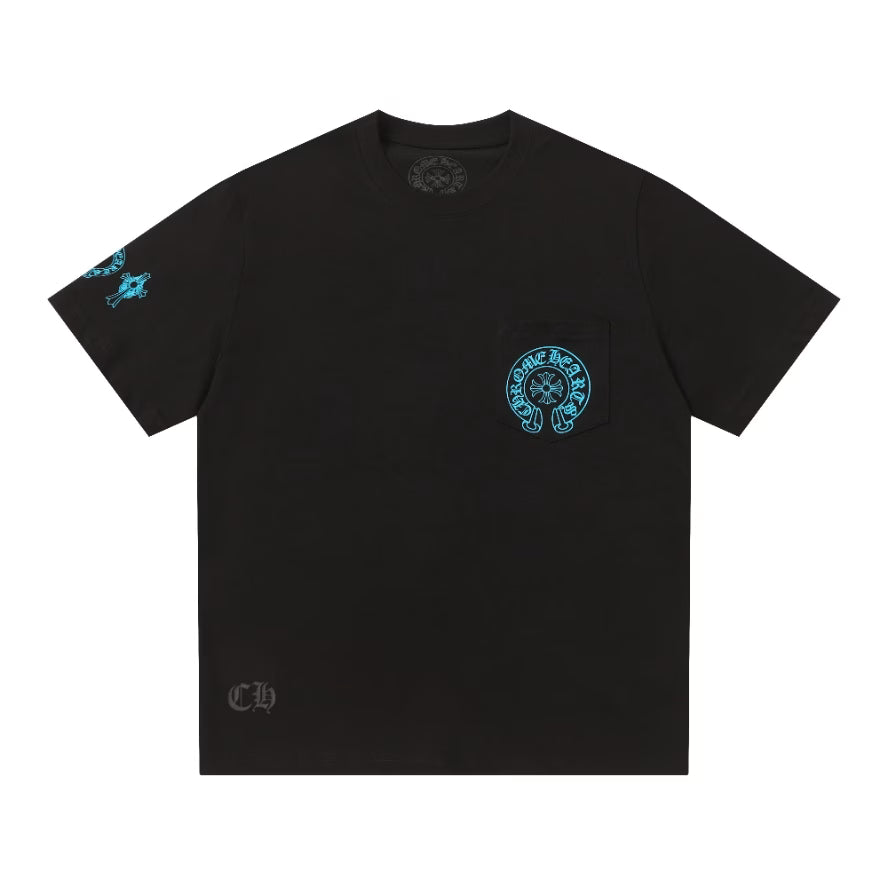 Floral Cross Pocket T-Shirt by Chrome Hearts