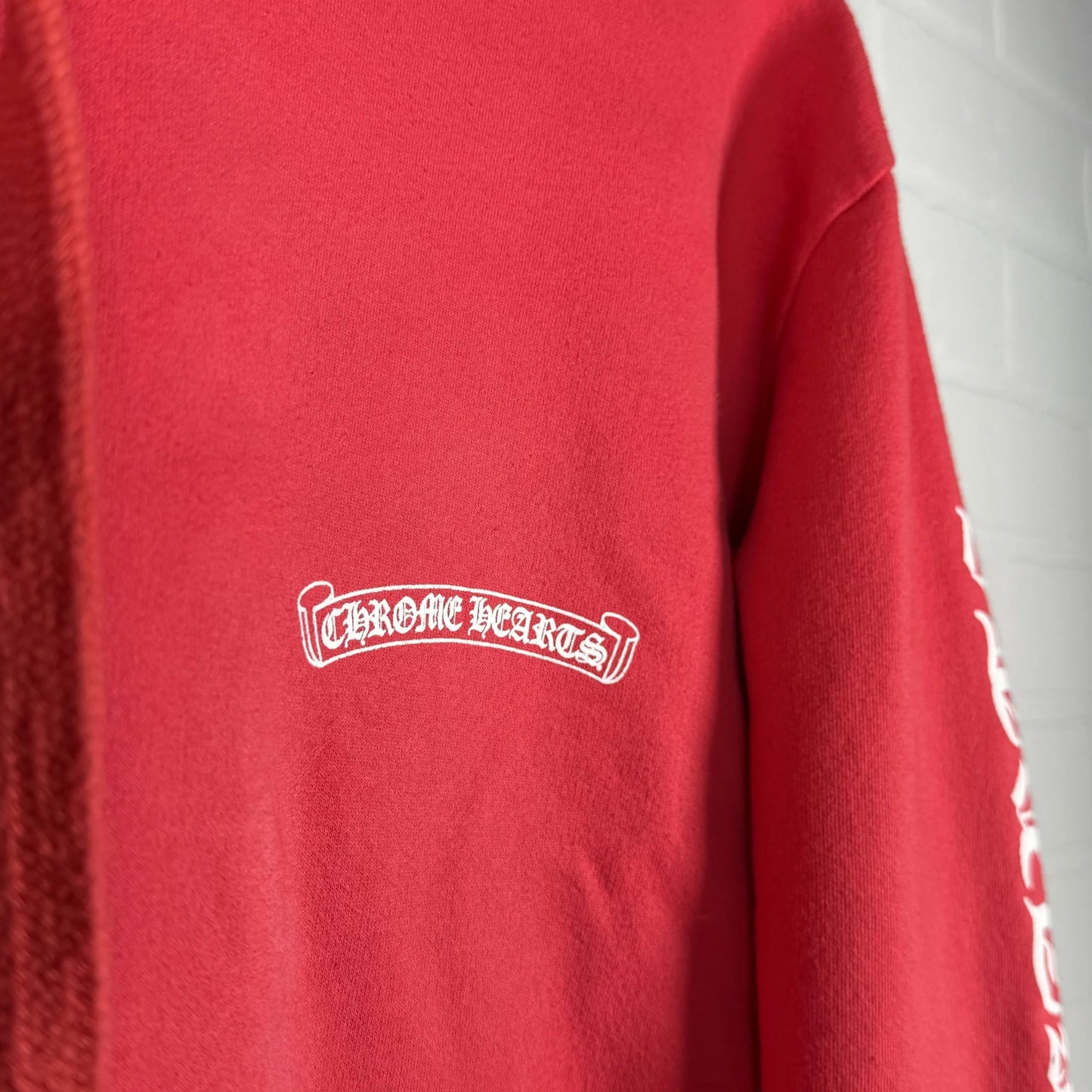 Red  Hoodie by Chrome Hearts
