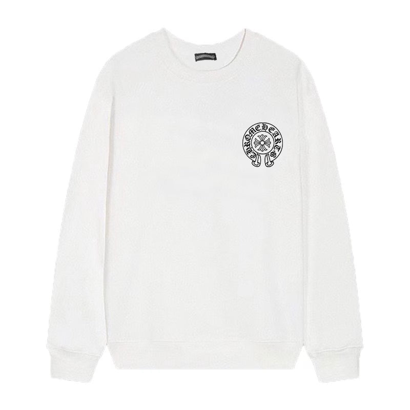 Cross Horseshoe Sweatshirt – White by Chrome Hearts
