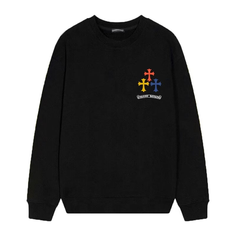 Multi Color Logo Sweatshirt Black by Chrome Hearts