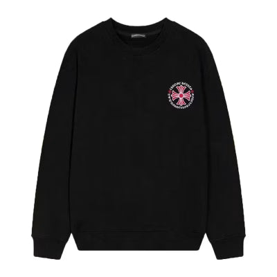 Pink Cross Circle Sweatshirt – Black by Chrome Hearts