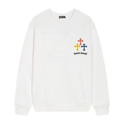 Multi Color Horseshoe Crewneck Sweatshirt by Chrome Hearts