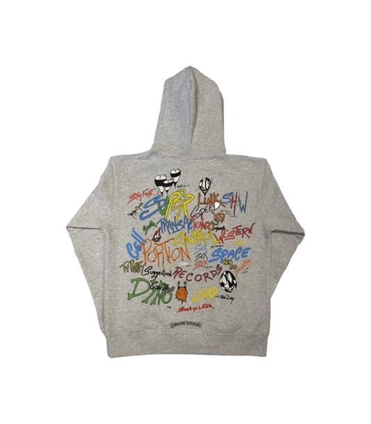 Matty Boy Brain Hoodie Grey by Chrome Hearts