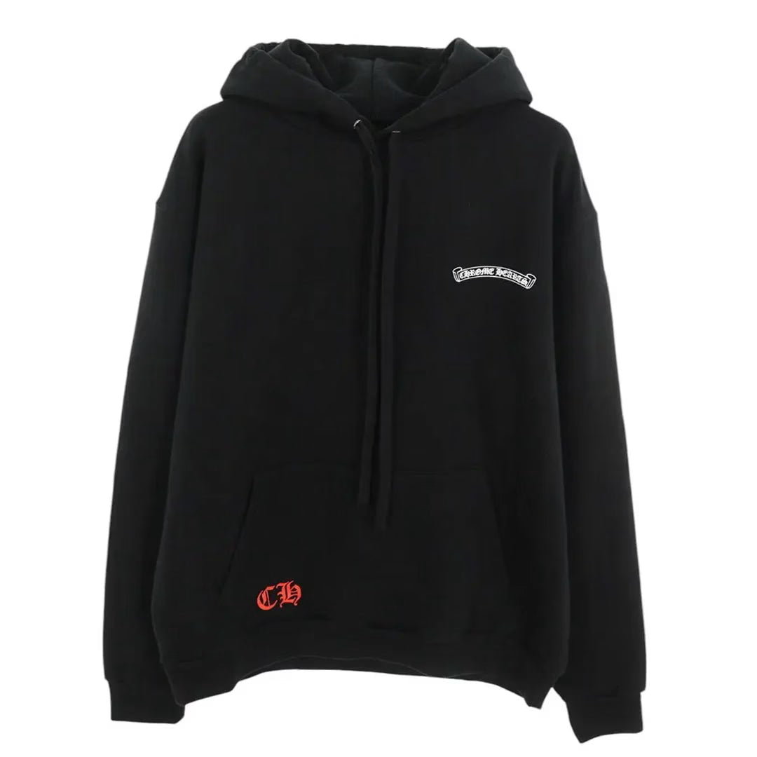 Red and Black Hoodie by Chrome Hearts