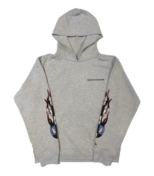 Matty Boy Brain Hoodie Grey by Chrome Hearts